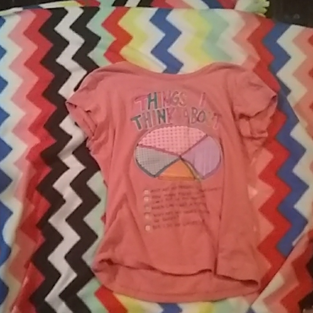 A pink shirt